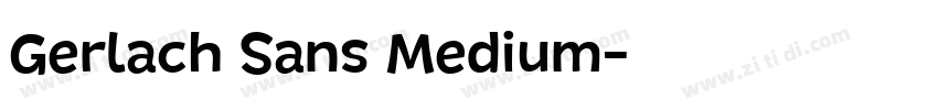 Gerlach Sans Medium字体转换